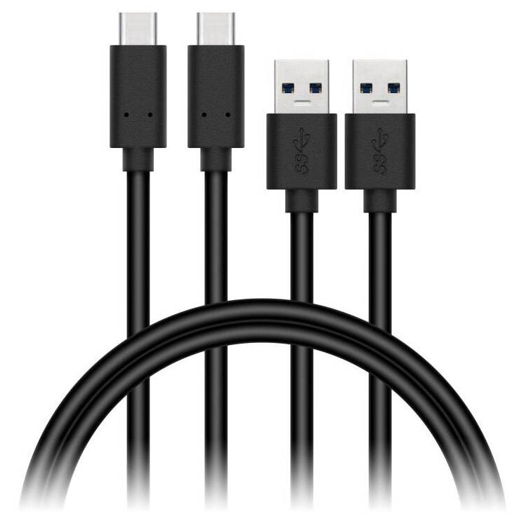 Kabel Connect IT Wirez USB/USB-C / 1 m / 2 ks / 3 A / černá Varianta: ivi1