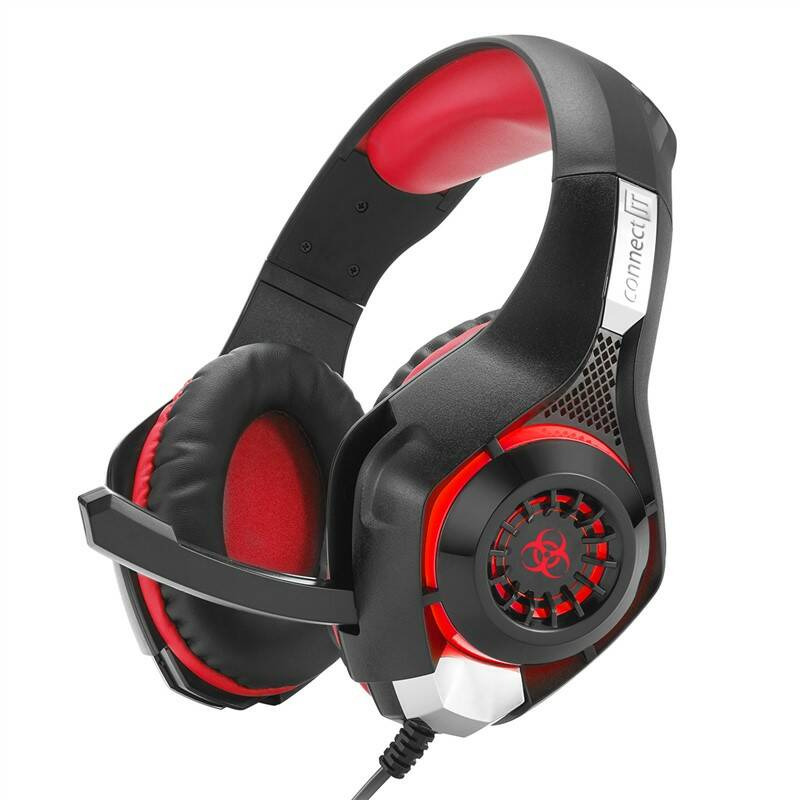 Headset Connect IT Biohazard CHP-4510 (CHP-4510-RD) / černá / červená Varianta: ivi1