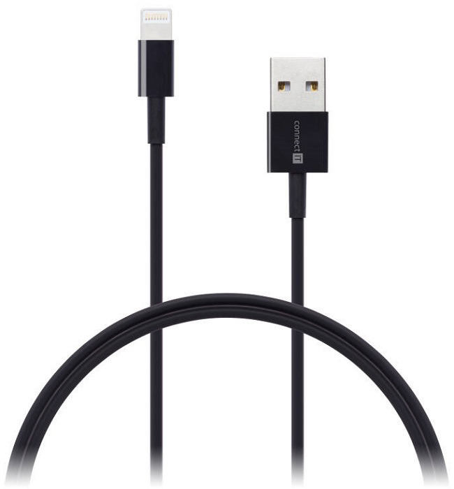 Kabel Connect IT Wirez USB/Lightning / 0,5 m / černá Varianta: ivi1