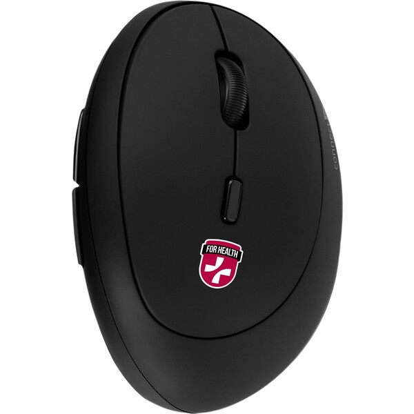 CONNECT IT FOR HEALTH LADIES ergonomická vertikální myš, (+ 1x AA baterie zdarma), bezdrátová Černá