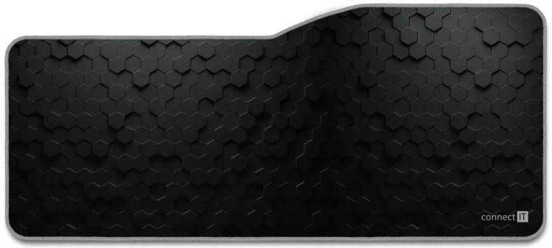 CONNECT IT podložka pod klávesnici a myš, vel. XL (795 × 345 mm) Černá
