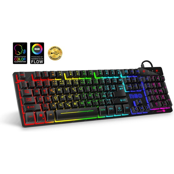 CONNECT IT NEO klávesnice pro hráče (CZ+SK verze) Černá