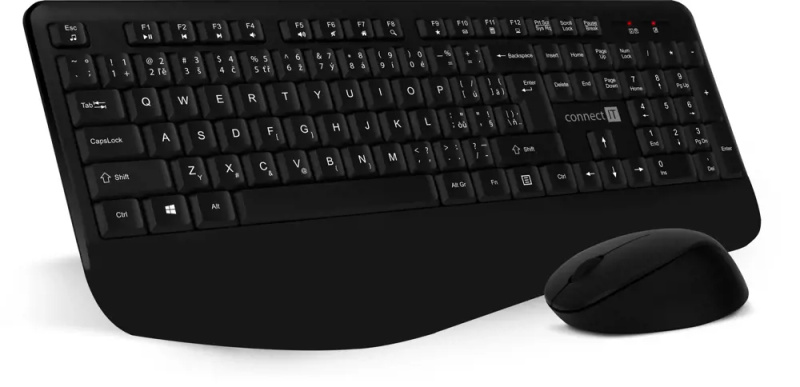 Connect IT CKM-7803-CS combo bezdrátová klávesnice + myš černá