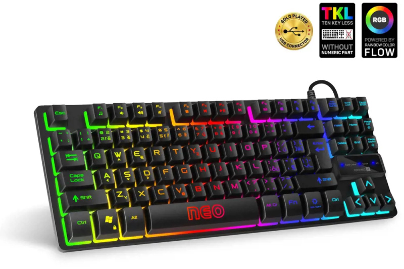 CONNECT IT NEO Compact klávesnice pro hráče (CZ+SK verze) Černá