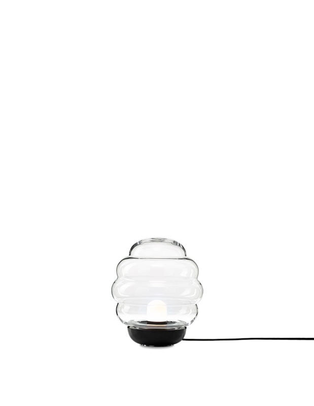 Bomma Luxusní stojací lampa Blimp small, ø 30 cm Stmívání, řízení: TRIAC, Barva skla: transparentní