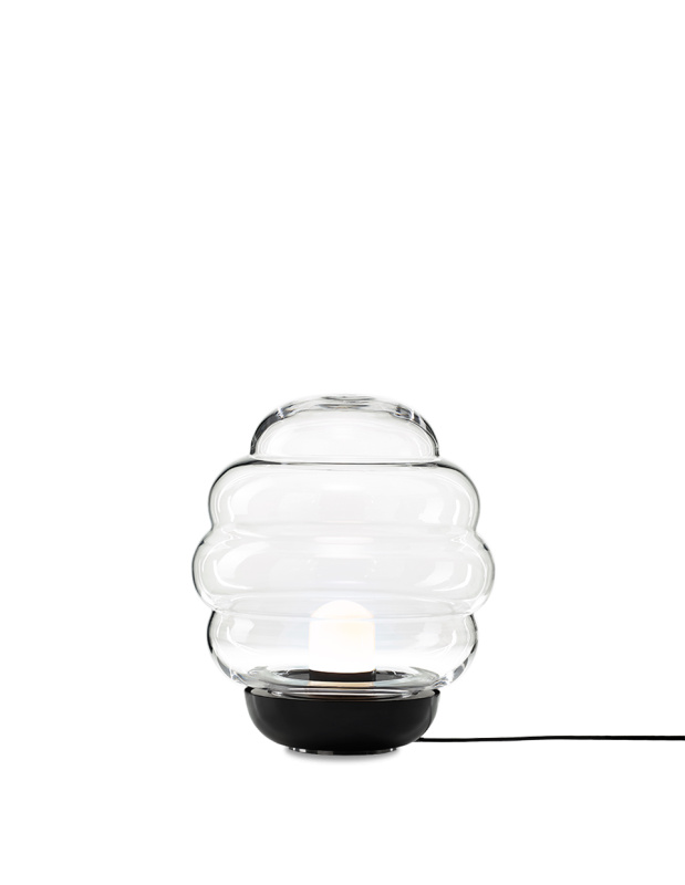 Bomma Luxusní stojací lampa Blimp medium, ø 45 cm Stmívání, řízení: TRIAC, Barva skla: transparentní