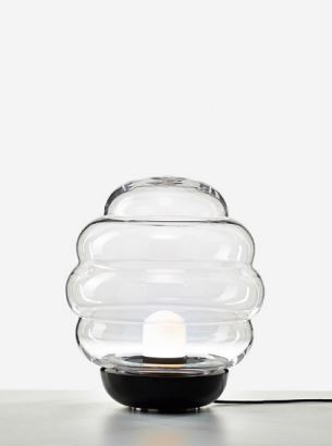 Bomma Luxusní stojací lampa Blimp large, ø 60 cm Stmívání, řízení: TRIAC, Barva skla: transparentní
