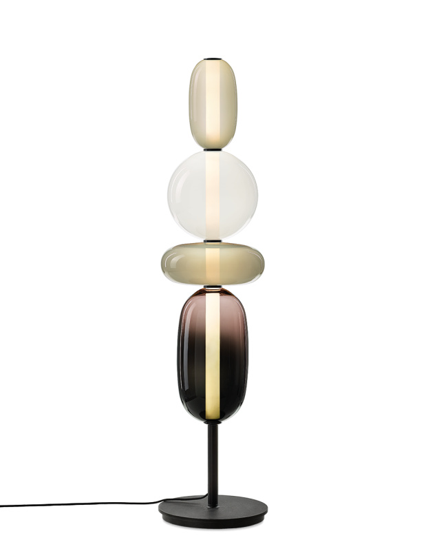Bomma Luxusní LED stojací lampa Pebbles Large Stmívání a řízení: Casambi, Konfigurace: Konfigurace 1