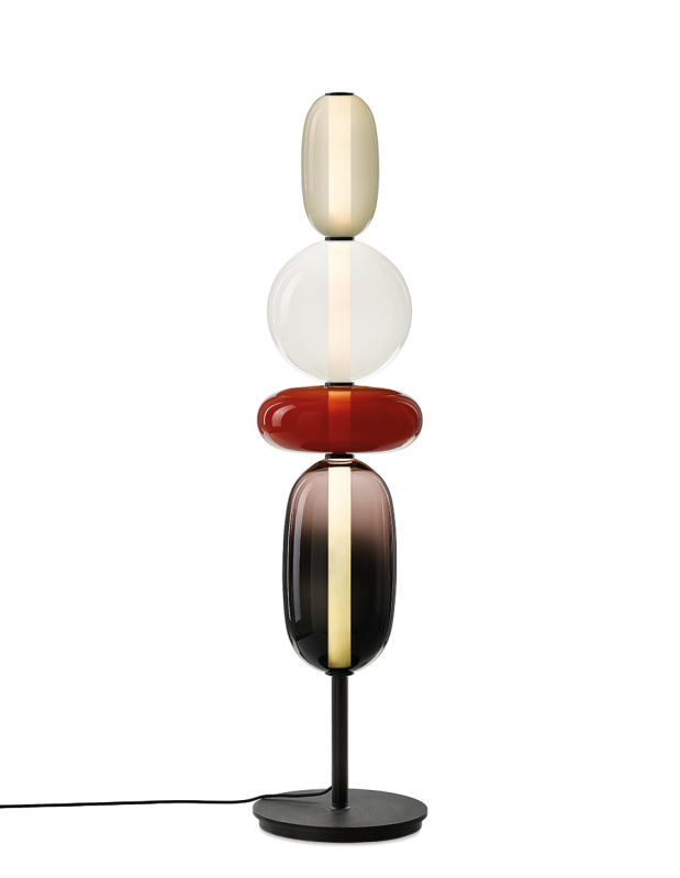 Bomma Luxusní LED stojací lampa Pebbles Large Stmívání a řízení: Casambi, Konfigurace: Konfigurace 3
