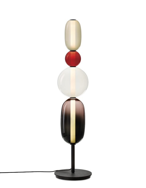 Bomma Luxusní LED stojací lampa Pebbles Large Stmívání a řízení: Casambi, Konfigurace: Konfigurace 5