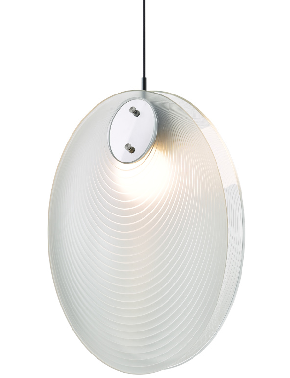 Bomma Luxusní LED závěsné svítidlo Ama closed bez baldachýnu Barva skla: Čirá matná