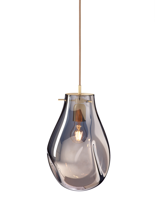 Bomma Luxusní závěsné svítidlo Soap large Barva: Stříbrná, Montura: bez montury, Barva komponentu: Kartáčovaná zlatá