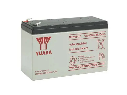 Baterie YUASA NPW45-12 (12V, 45W/čl., 9Ah, faston F2)