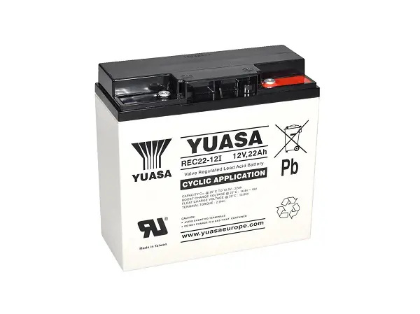 Baterie YUASA REC22-12I (12V, 22Ah, cyklická)