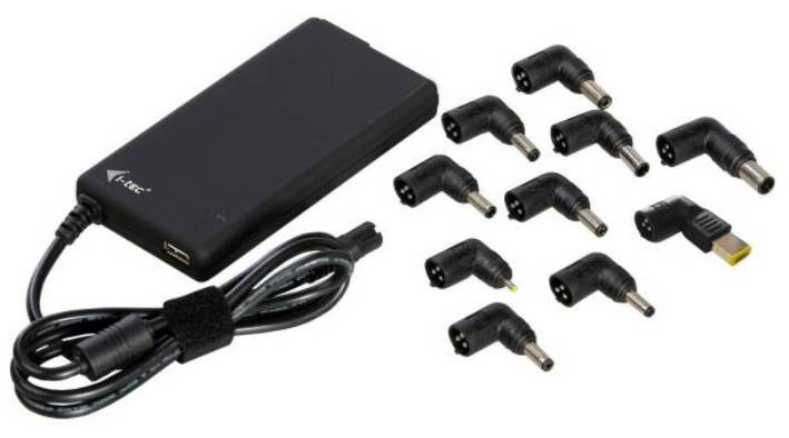 Napájecí adaptér i-tec Ultra Slim univerzální pro notebooky / 90 W / 20 V / 6 A / černá Varianta: ivi1