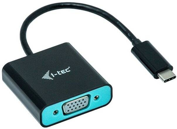 Redukce i-tec USB-C/VGA 1920 x 1080p/60Hz / délka 15 cm / černá / modrá Varianta: ivi1