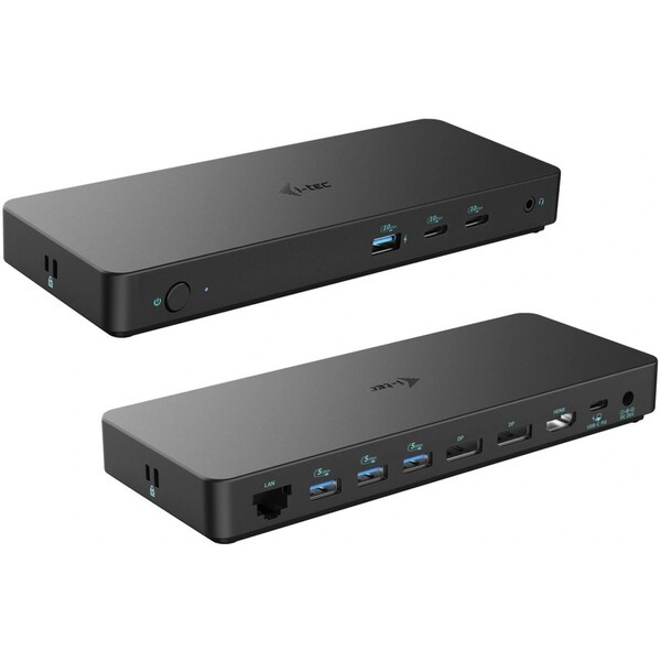 i-Tec USB-C Triple Display Docking Station Gen 2 Pro + Power Delivery 100W C31TRIPLEDOCKPDPRO2 Černá