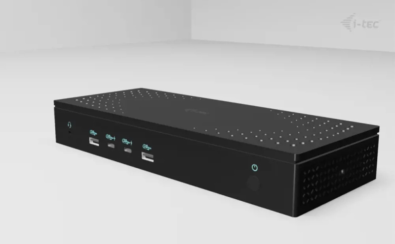 i-tec Universal 5x 4K Display dokovací stanice Černá