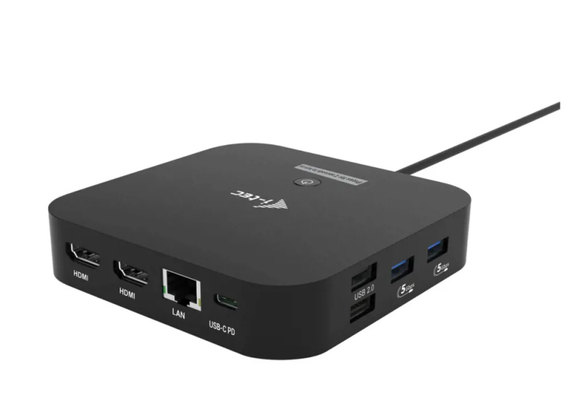 i-tec USB-C Dual HDMI dokovací stanice  Černá