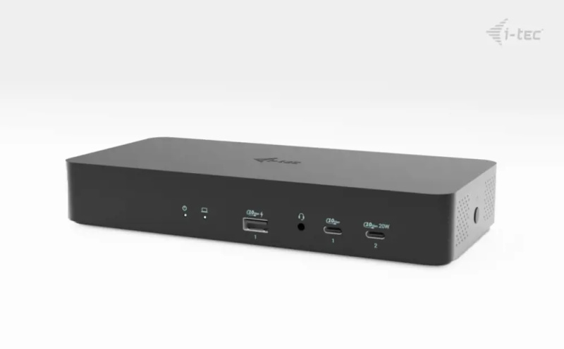 i-tec Universal Intelligent Dual Display dokovací stanice Černá