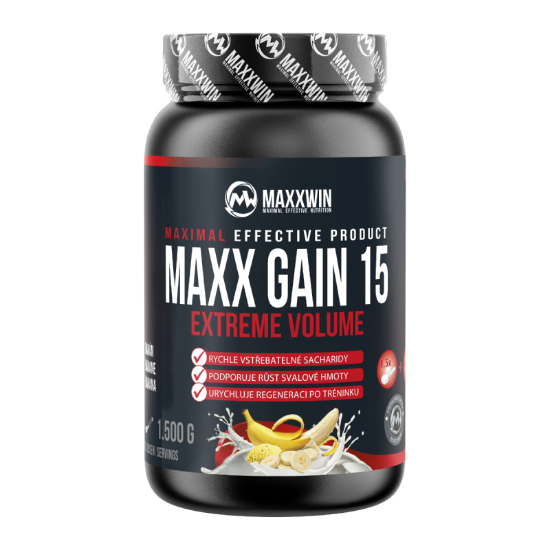 MAXXWIN Maxx gain 15 sacharidový nápoj příchuť banán 1500 g