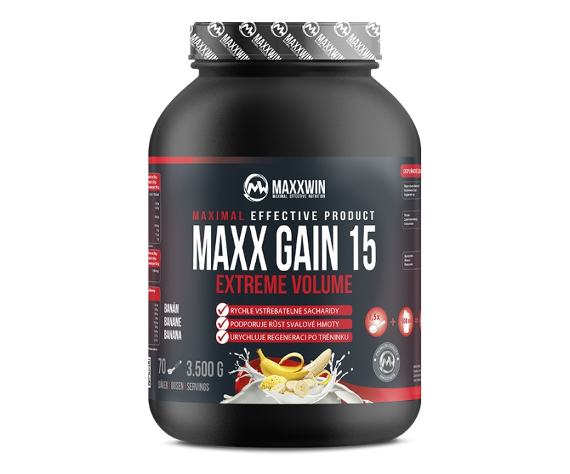 MAXXWIN Maxx gain 15 sacharidový nápoj příchuť banán 3500 g