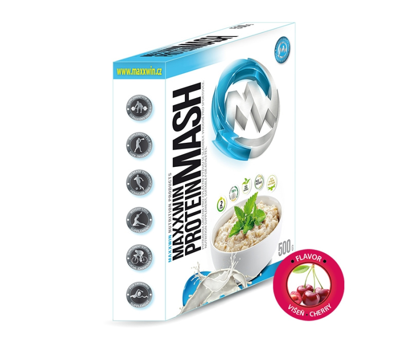 MAXXWIN Protein Mash Rýžová 500g - višeň