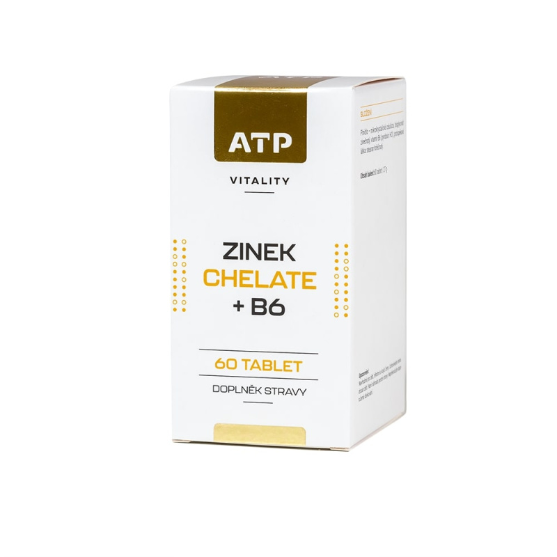 ATP Nutrition Vitality Zinek Chelate +B6 60 tablet