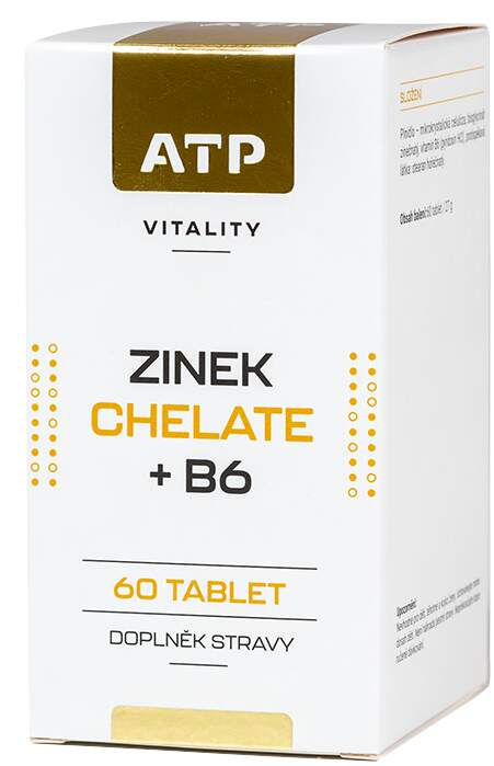 ATP Nutrition Vitality Zinek Chelate +B6 60 tablet