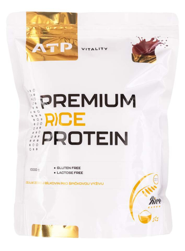 ATP Nutrition Vitality Premium Rice Protein 1000 g - čokoláda/nugát