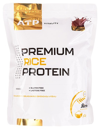 ATP Nutrition Vitality Premium Rice Protein 1000 g - čokoláda/nugát