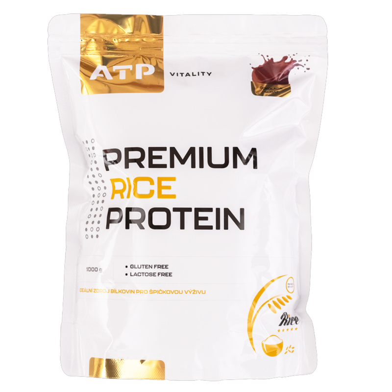 ATP Nutrition Vitality Premium Rice Protein 1000 g - slaný karamel