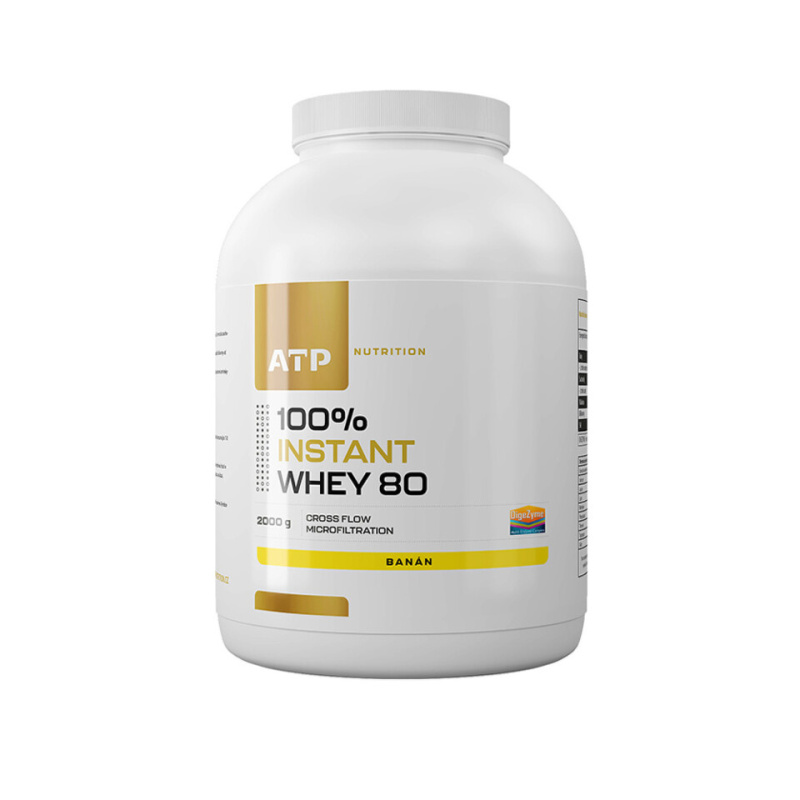 ATP Nutrition ATP 100% Instant Whey Protein 80 CFM, 2000 g Příchuť: Banán