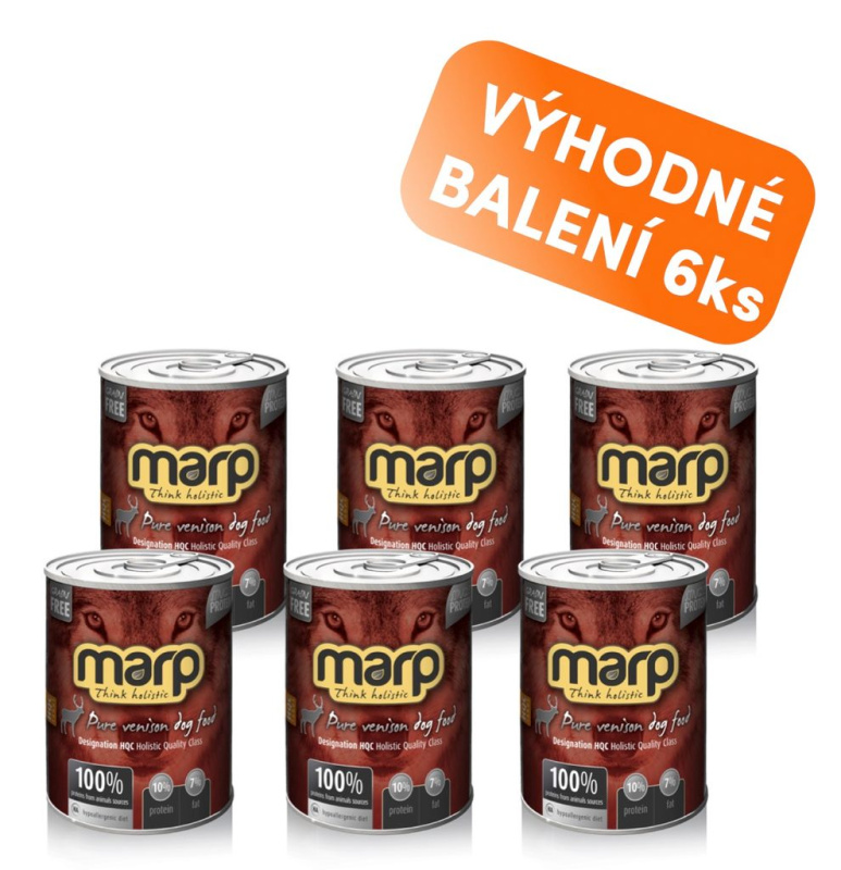Marp Venison konzerva pro psy se zvěřinou 6x400g