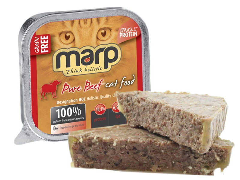 Marp Beef vanička pro kočky s hovězím 16x100g