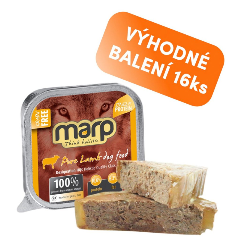 Marp Lamb vanička pro psy s jehněčím 16x100g