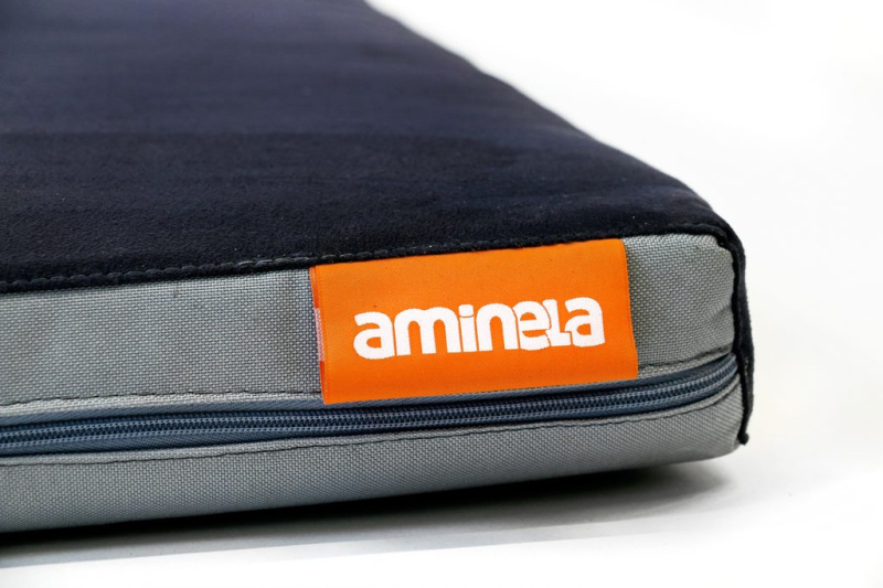 Matrace Aminela - 80 x 60 x 10 cm Half and Half černá/šedá