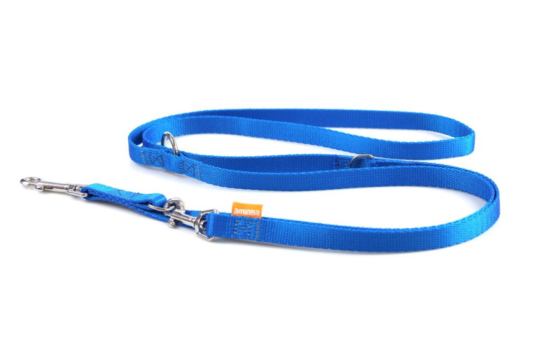 Aminela popruhové přepínací vodítko 15mm/220cm modré