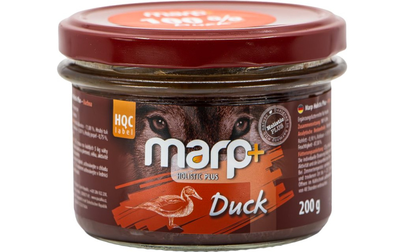 Marp Holistic Plus Marp 100% kachna ve sklenici pro psy 200 g
