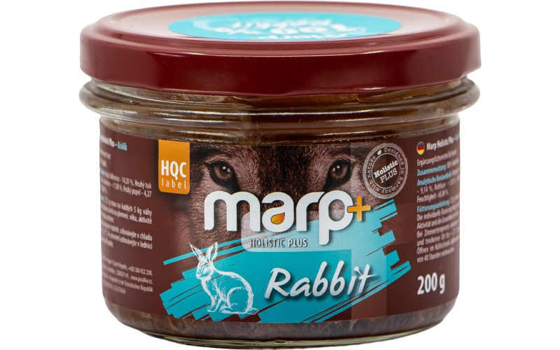 Marp Holistic Plus Marp 100% králík ve sklenici pro psy 200 g
