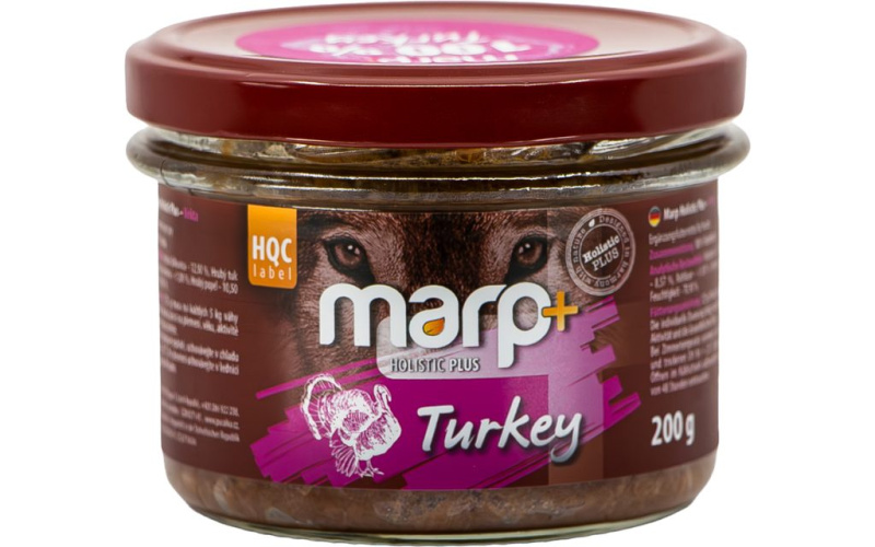 Marp Holistic Plus Marp 100% krůta ve sklenici pro psy 200 g