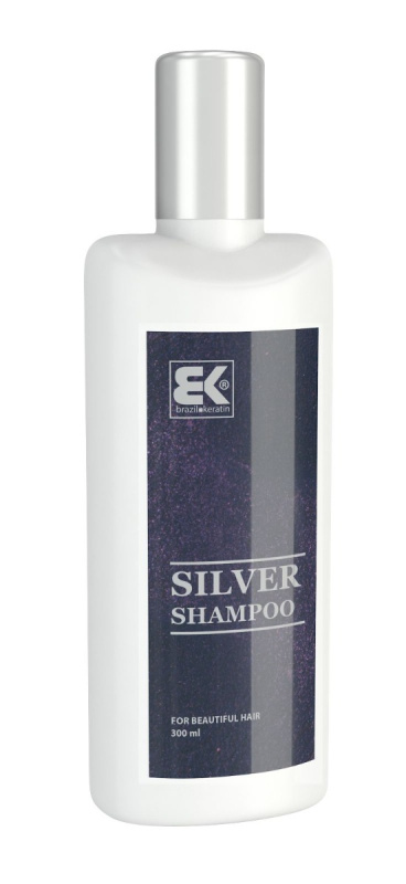 Brazil Keratin Silver Shampoo neutralizující stříbrný šampon pro blond a šedivé vlasy 300 ml