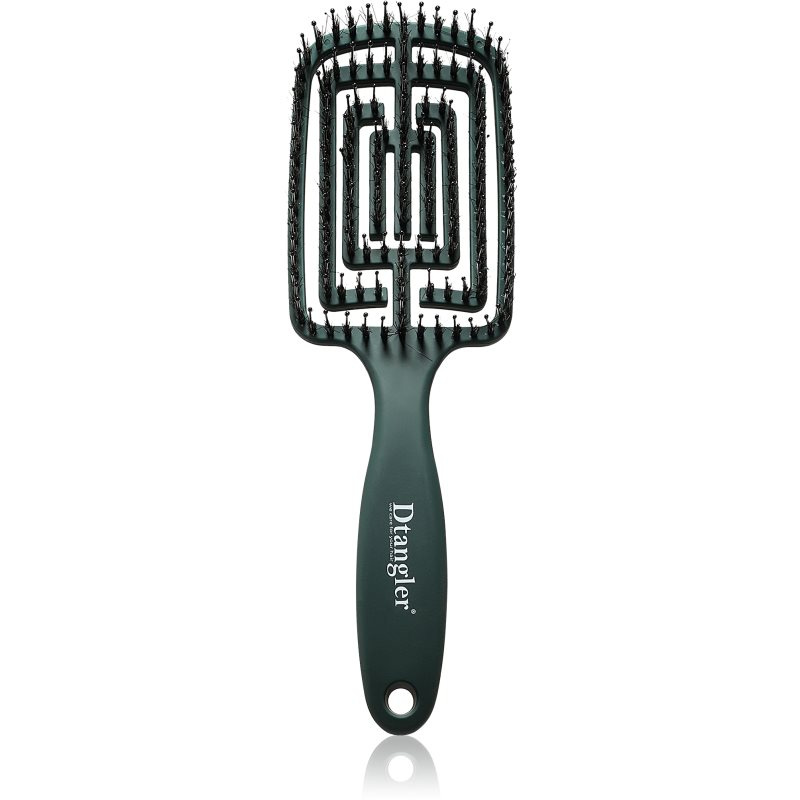 Dtangler Dry Blow, Glow And Go hranatý kartáč na foukání barva Emerald Green 1 ks
