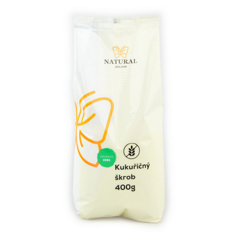 NATURAL JIHLAVA  Kukuřičný škrob bez lepku natural 400 g
