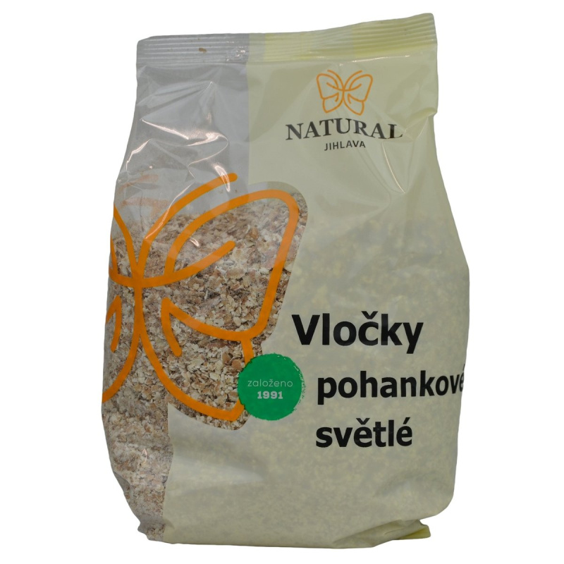 Natural Jihlava Vločky pohankové světlé instantní