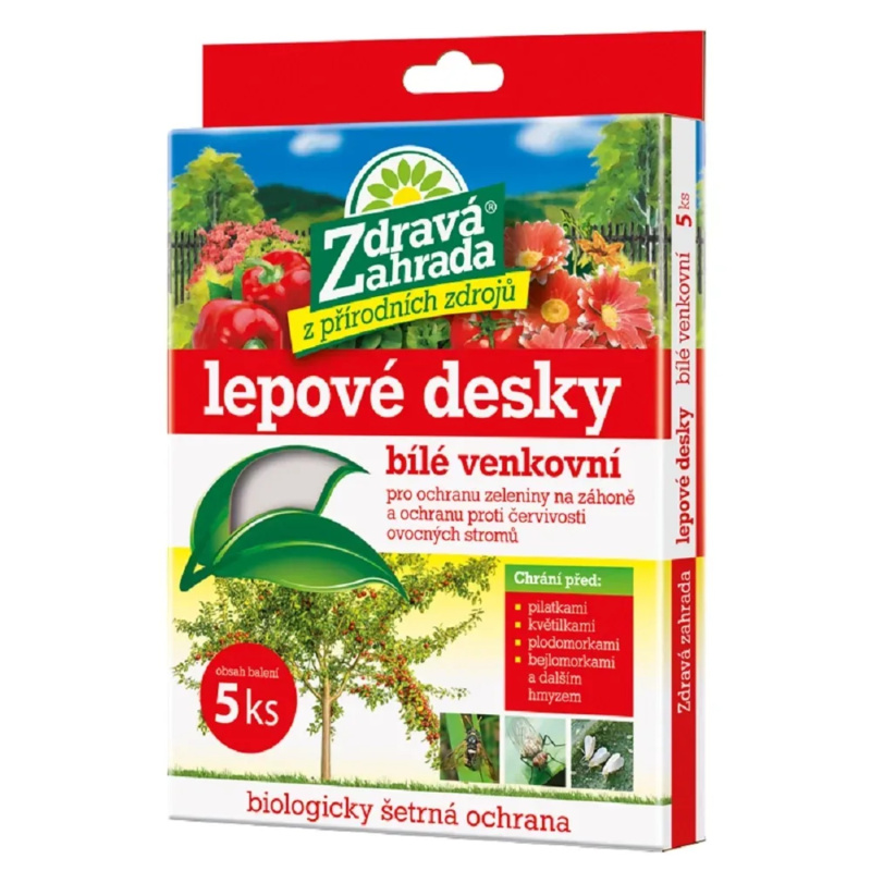 Zdravá zahrada - lepové desky (bílé, venkovní)