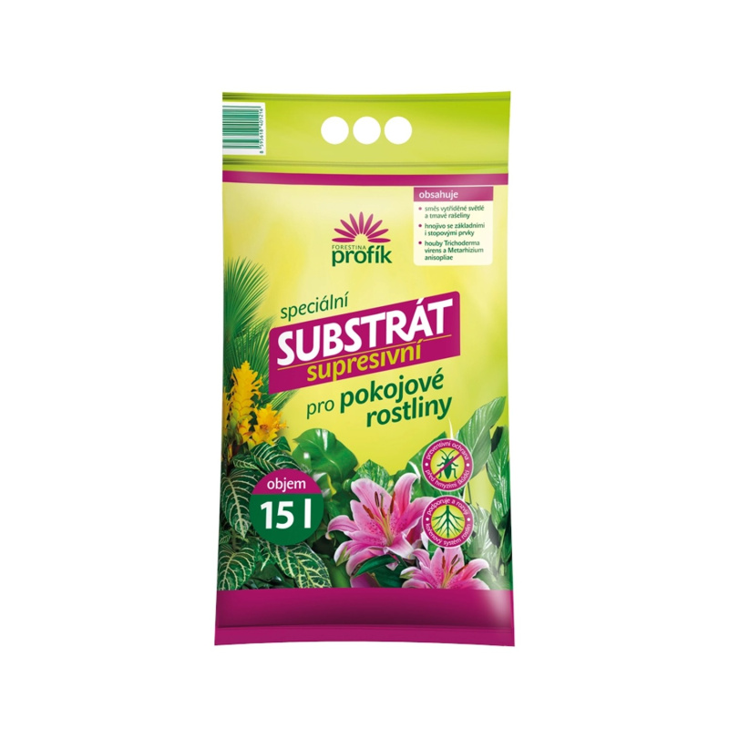 Profík - supresivní substrát pro pokojové rostliny 15 l