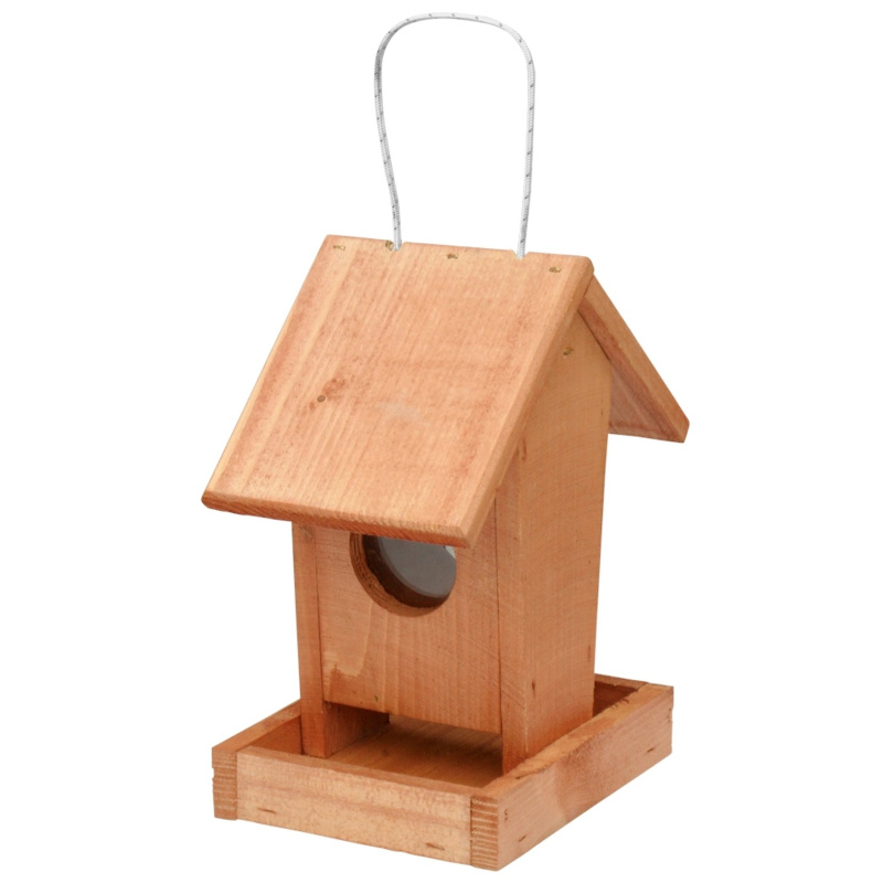 Krmítko č. 2 - Závěsné hnědé 13x18x22 cm