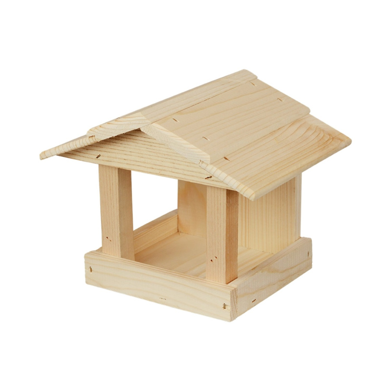 Krmítko celodřevěné 17 x 22 x 17 cm