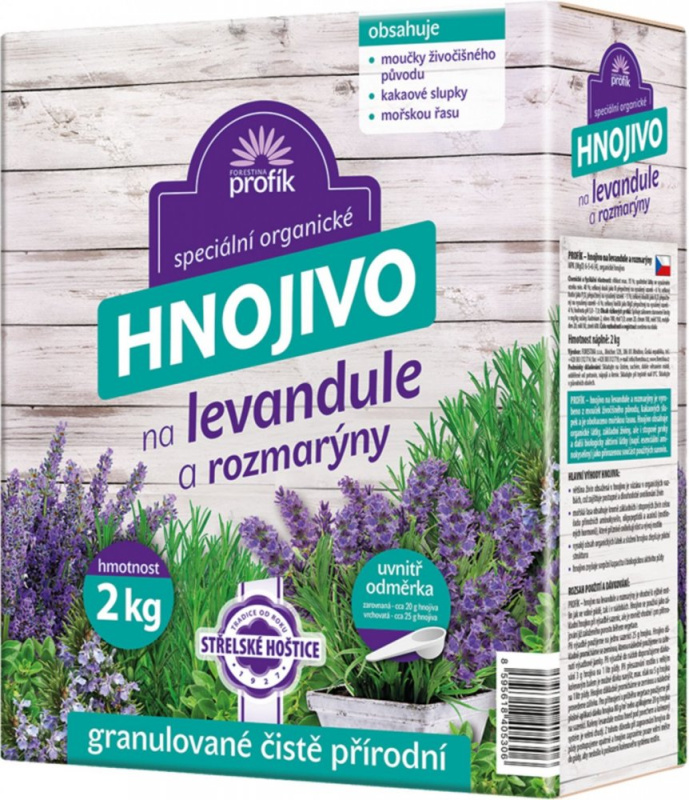 Profík - hnojivo na levandule a rozmarýny 2 kg
